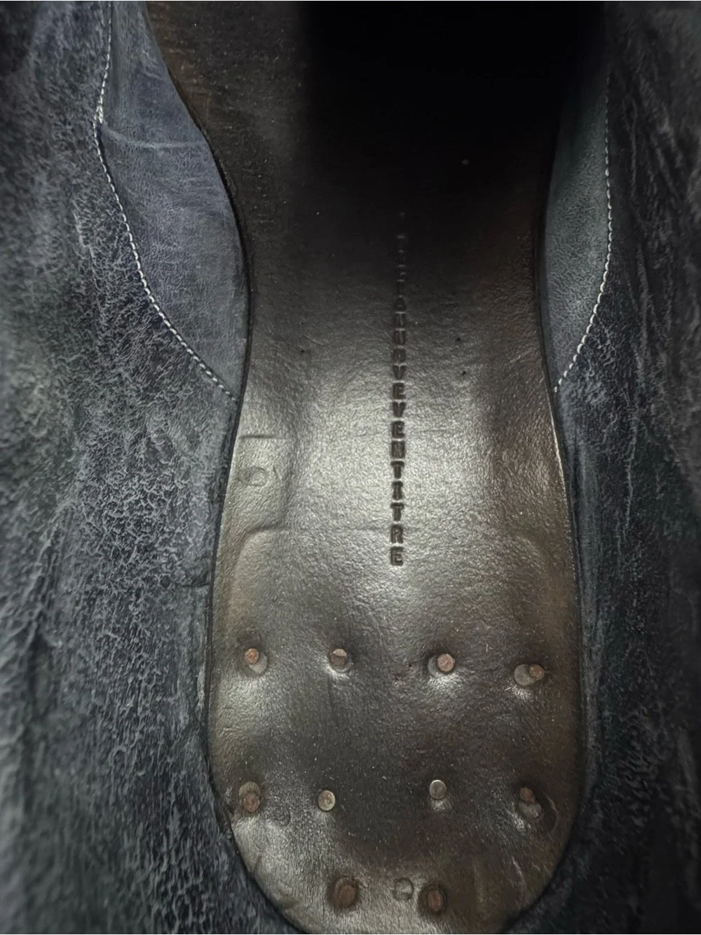 A Diciannoveventitre A1923 Derby Shoes SS6 Horse Leather Oiled (Grigio) Gray 45
